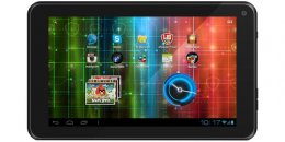 Семидюймовый дисплей обладает более низкими параметрами, в сравнении с Asus — 1024 х 600 пикселей